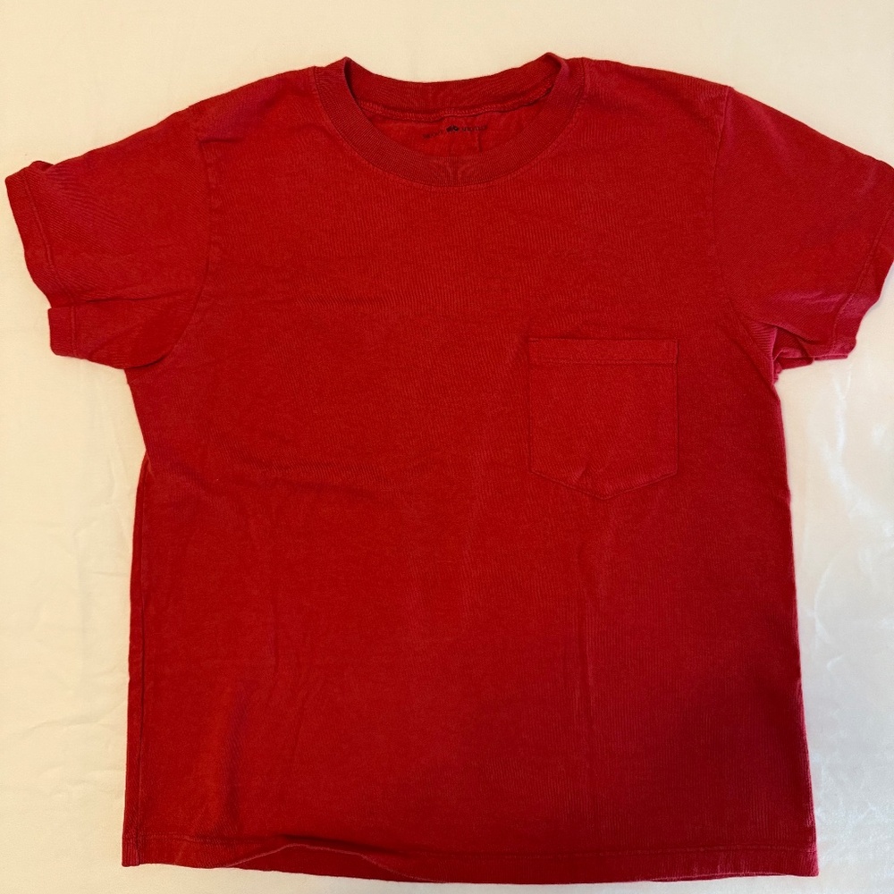 Brandy Melville red pocket tee